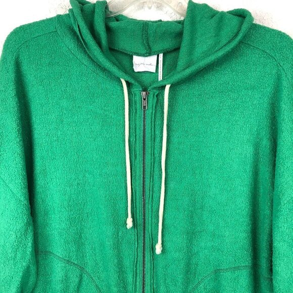 Out From Under Green Cropped Hoodie Size S - Picture 3 of 6